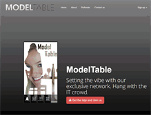 Tablet Screenshot of modeltable.com